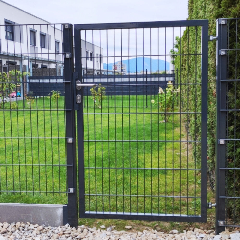 Flügeltor "BASIC" 1-flügelig inkl. Steher / LW: 125 cm