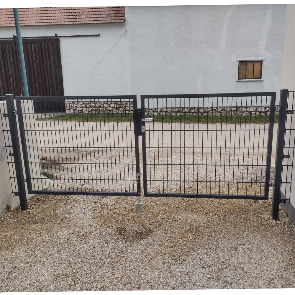 Flügeltor "BASIC" 2-flügelig inkl. Steher / LW: 400 cm