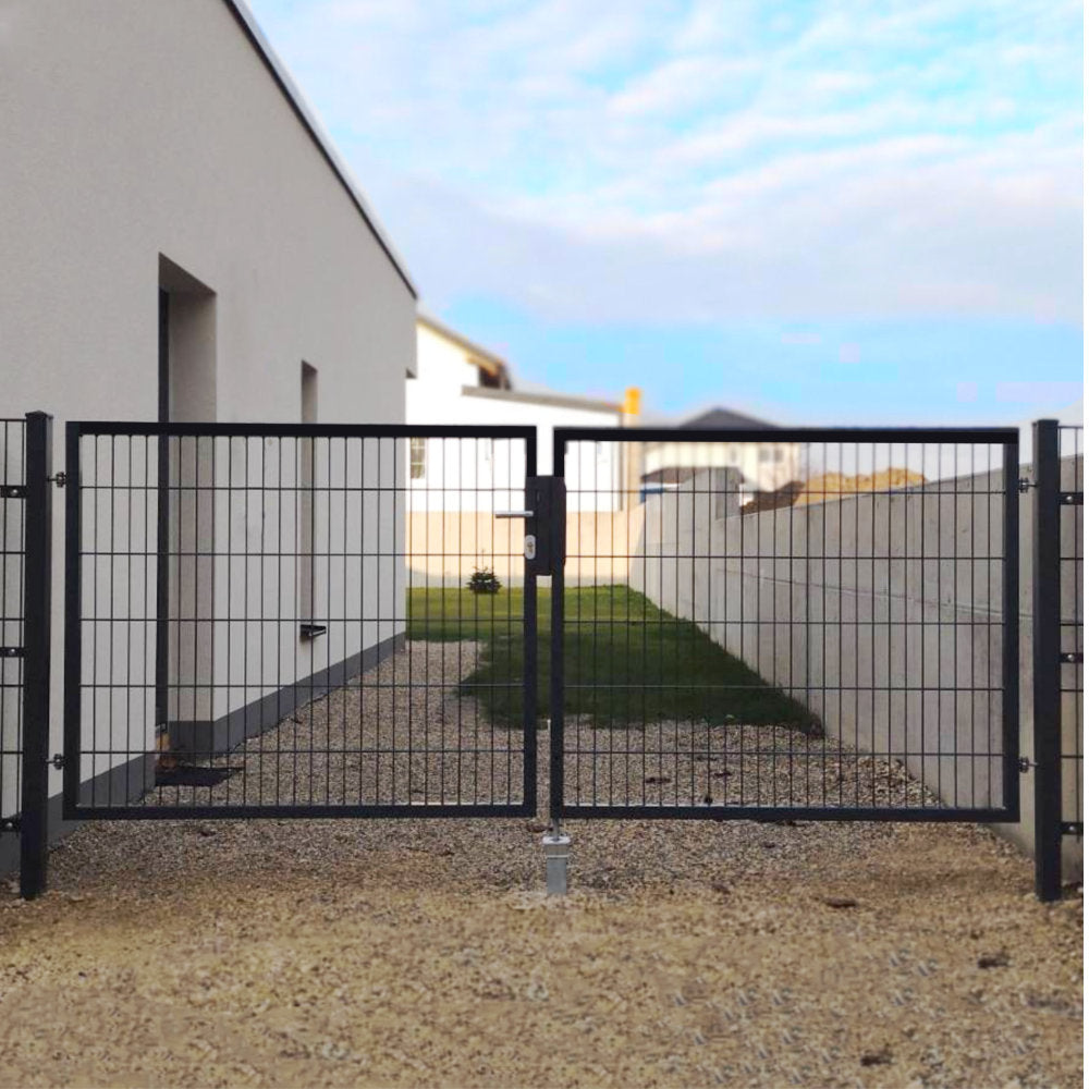 Flügeltor "BASIC" 2-flügelig inkl. Steher / LW: 400 cm