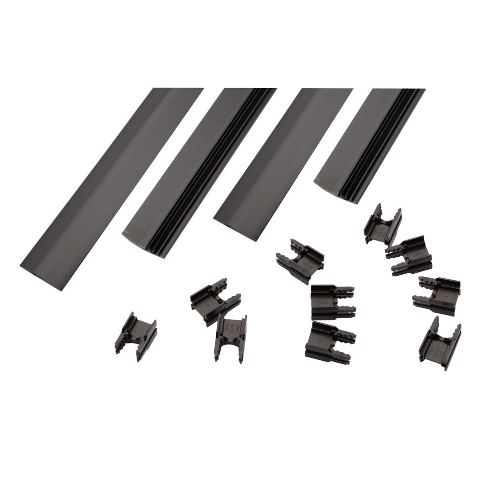 Set Abschlussleiste für Sichtschutz in Torflügeln 8/6/8 mm