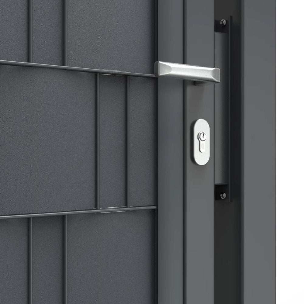 Set Abschlussleiste für Sichtschutz in Torflügeln 8/6/8 mm