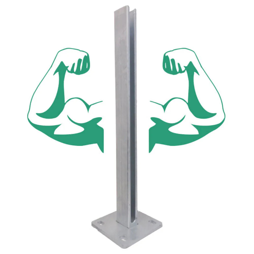 Dübelplatte für Steher 60/40 mm / verstärkt / H: 60 cm