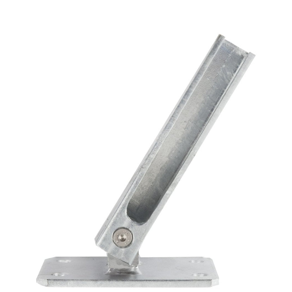 Dübelplatte für Steher 60/40 mm / verstärkt und verstellbar