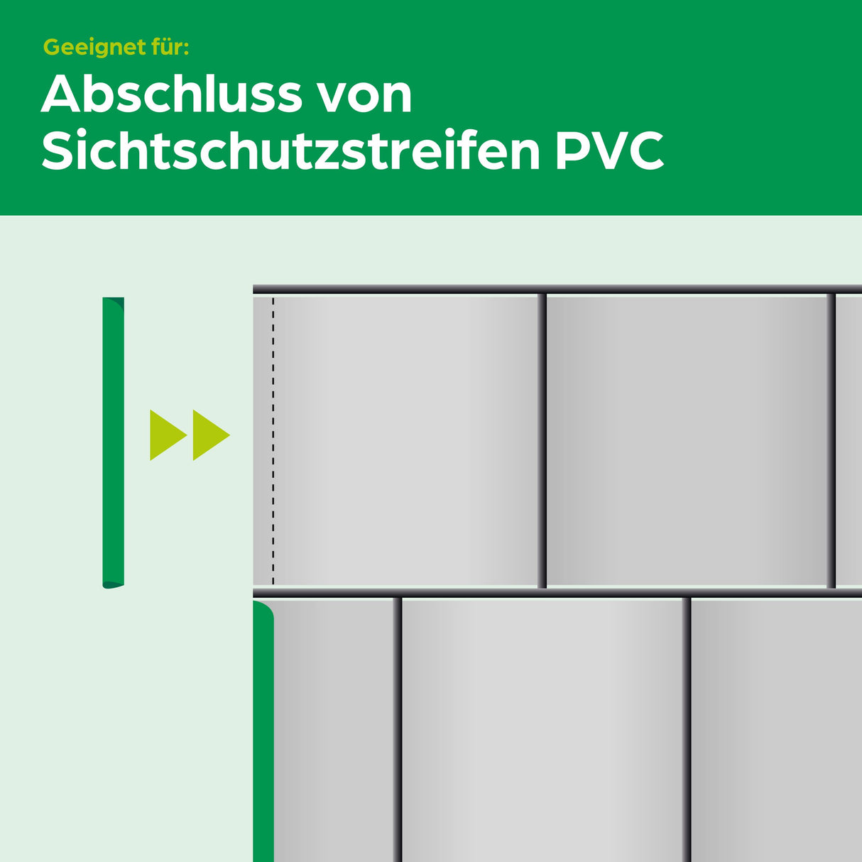 Klemmschiene für Sichtschutzrolle PVC