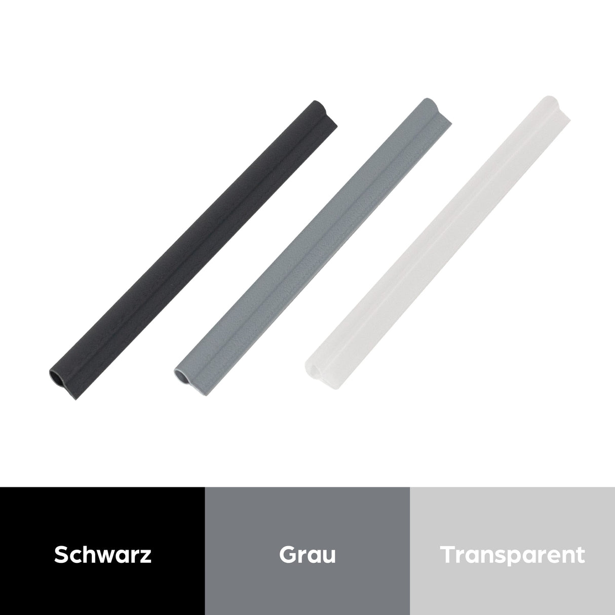 Klemmschiene für Sichtschutzstreifen Rattan, groove-Y, Solid