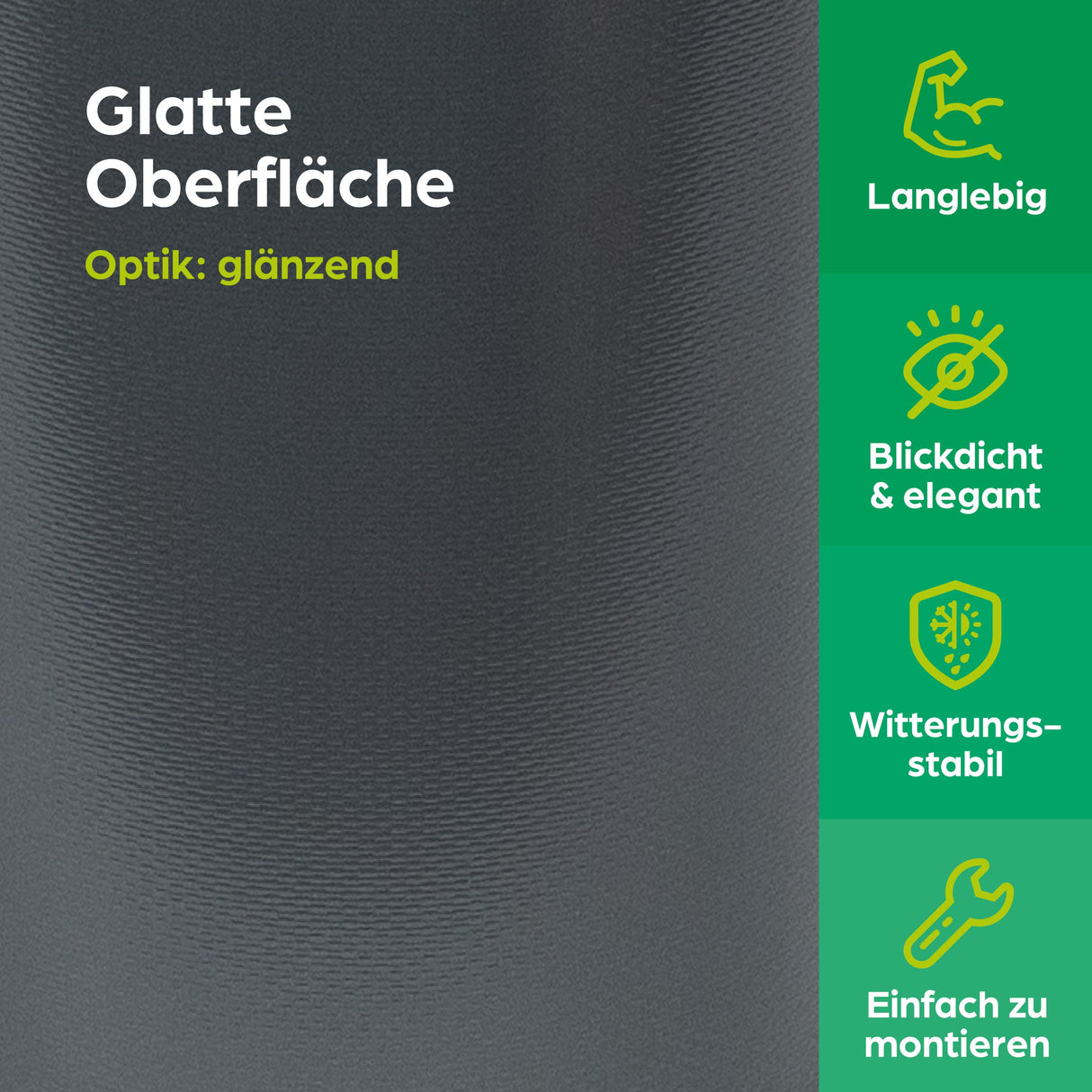 Sichtschutzrolle PVC - 35 lfm